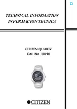 Preview for 1 page of citizen quartz U010 Technical Information