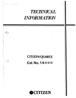 Citizen 1400A-02 Technical Information preview