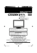 Preview for 1 page of Citizen 32CL710 User Manual