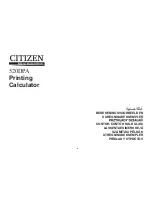 Preview for 51 page of Citizen 520DPA Instruction Manual