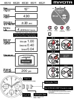 Предварительный просмотр 4 страницы Citizen 6S10 Manual