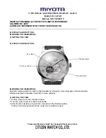 Citizen 82S7 Instruction Manual preview