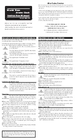 Preview for 3 page of Citizen 8RDA36 Instruction Manual