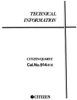 Citizen 914 SERIES Technical Information preview