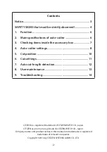 Предварительный просмотр 2 страницы Citizen Auto-Cutter CL-S6621 User Manual