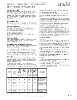 Preview for 13 page of Citizen B110 Setting Instructions Manual