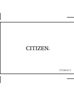 Предварительный просмотр 25 страницы Citizen BR0 Series Instruction Manual