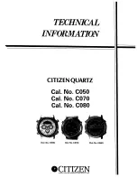 Предварительный просмотр 1 страницы Citizen C050 Technical Information