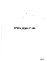 Предварительный просмотр 50 страницы Citizen C050 Technical Information