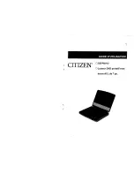 Preview for 19 page of Citizen C07PDV12 User Manual