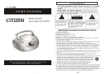 Citizen C101PBC Manual предпросмотр