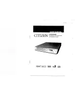 Citizen C201DVD User Manual preview