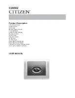 Citizen C20502 User Manual предпросмотр