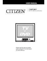 Citizen C20D200V User Manual preview