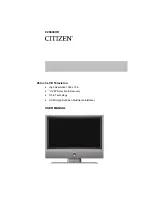 Preview for 1 page of Citizen C26604HD User Manual