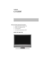 Preview for 24 page of Citizen C26604HD User Manual