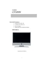 Citizen C32604HD User Manual preview