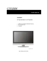 Предварительный просмотр 1 страницы Citizen C32612HD User Manual