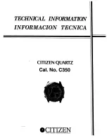 Preview for 1 page of Citizen C350 Technical Information