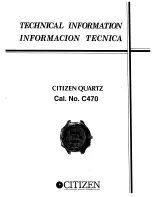 Предварительный просмотр 1 страницы Citizen C470 Technical Information