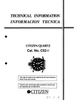 Citizen C52 series Technical Information предпросмотр