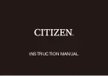 Citizen CAL.6320 Instruction Manual предпросмотр