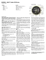 Preview for 3 page of Citizen Calibre 8700 Series Quick Reference