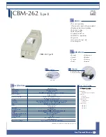 Preview for 9 page of Citizen CBM-1000 Product Manual