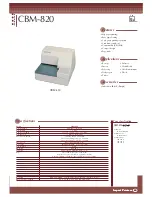 Preview for 21 page of Citizen CBM-1000 Product Manual