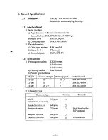 Preview for 4 page of Citizen CBM-202 Series Specification