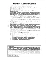 Preview for 2 page of Citizen CBM-810 User Manual