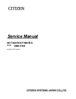 Citizen CBM-910 Type II Service Manual предпросмотр