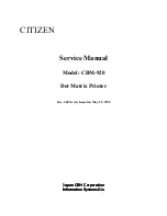 Citizen CBM-920 Service Manual предпросмотр