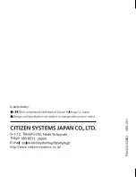 Предварительный просмотр 68 страницы Citizen CH605 Instruction Manual