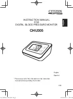 Предварительный просмотр 1 страницы Citizen CHU305 Instruction Manual