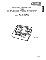 Citizen CHU503 Instruction Manual предпросмотр