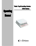 Citizen CKG-15K Operating Manual preview