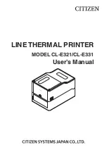 Citizen CL-E321 User Manual предпросмотр