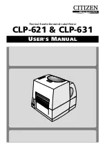 Citizen CLP 621  CLP-621 CLP-621 User Manual предпросмотр