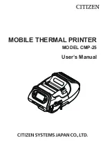 Предварительный просмотр 1 страницы Citizen CMP-25 series User Manual