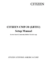 Citizen CMP-30 series Setup Manual preview
