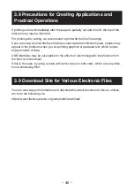 Предварительный просмотр 40 страницы Citizen CT-D101 User Manual