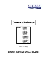 Citizen CT-P29 Series Command Reference Manual предпросмотр