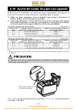 Предварительный просмотр 302 страницы Citizen CT-S801 II User Manual