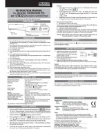 Предварительный просмотр 1 страницы Citizen CT422 Instruction Manual