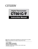 Citizen CT561C/F Instruction Manual предпросмотр