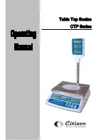 Предварительный просмотр 1 страницы Citizen CTP Series Operating Instruction