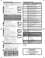 Предварительный просмотр 4 страницы Citizen CTV192A Owner'S Manual