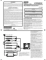 Предварительный просмотр 5 страницы Citizen CTV192A Owner'S Manual