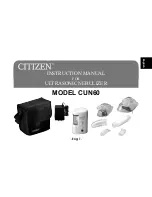 Preview for 1 page of Citizen CUN60 Instruction Manual